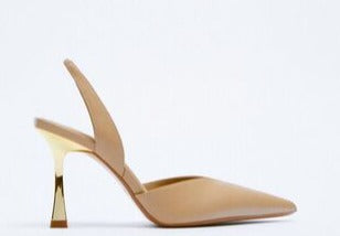 Lori PU Leather Point Toe Stiletto Heel Pumps (2 Colors)