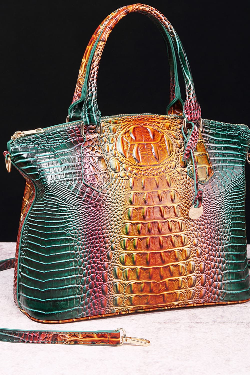 Gracie Gradient PU Leather Handbag