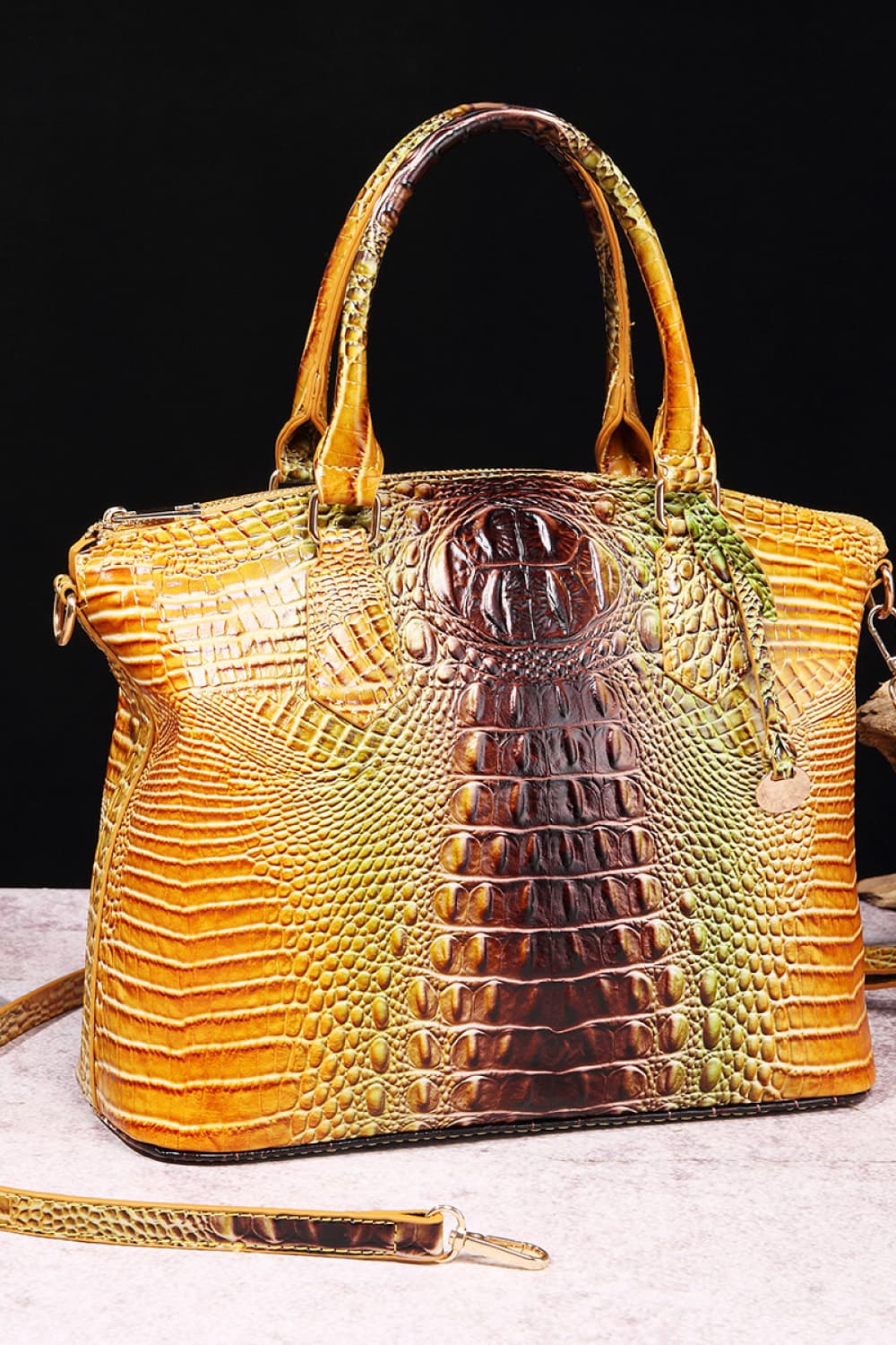 Gracie Gradient PU Leather Handbag