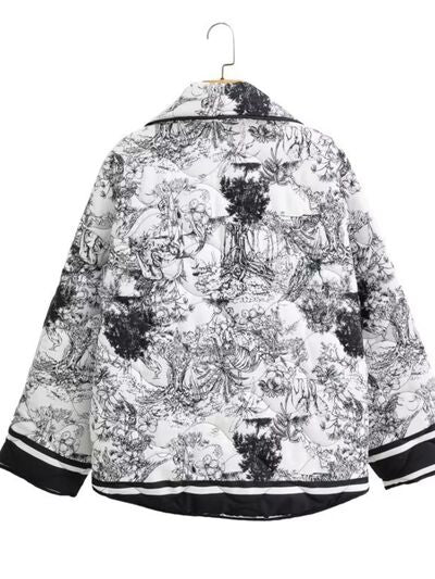 Para Winter Forest Printed Long Sleeve Jacket