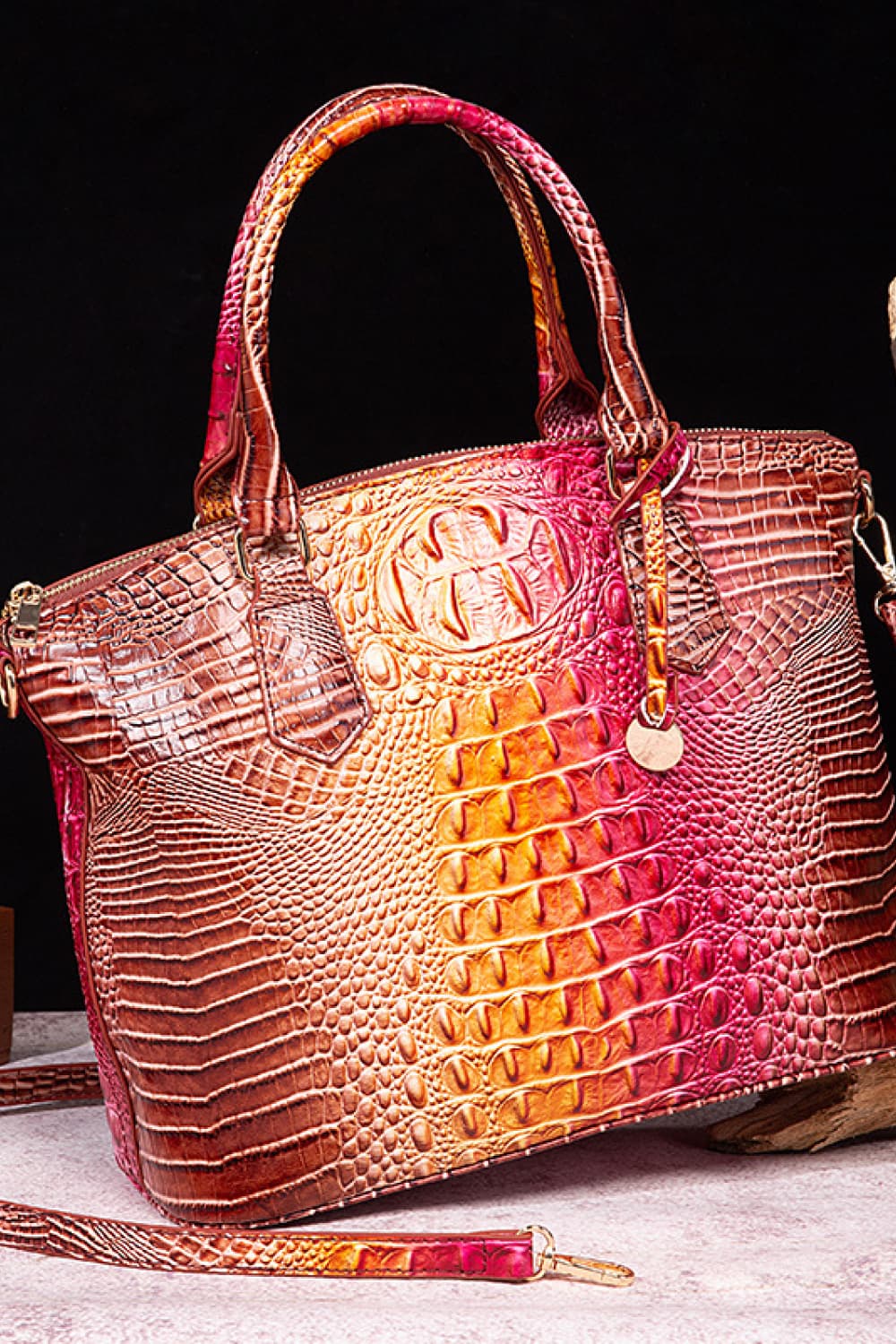 Gracie Gradient PU Leather Handbag