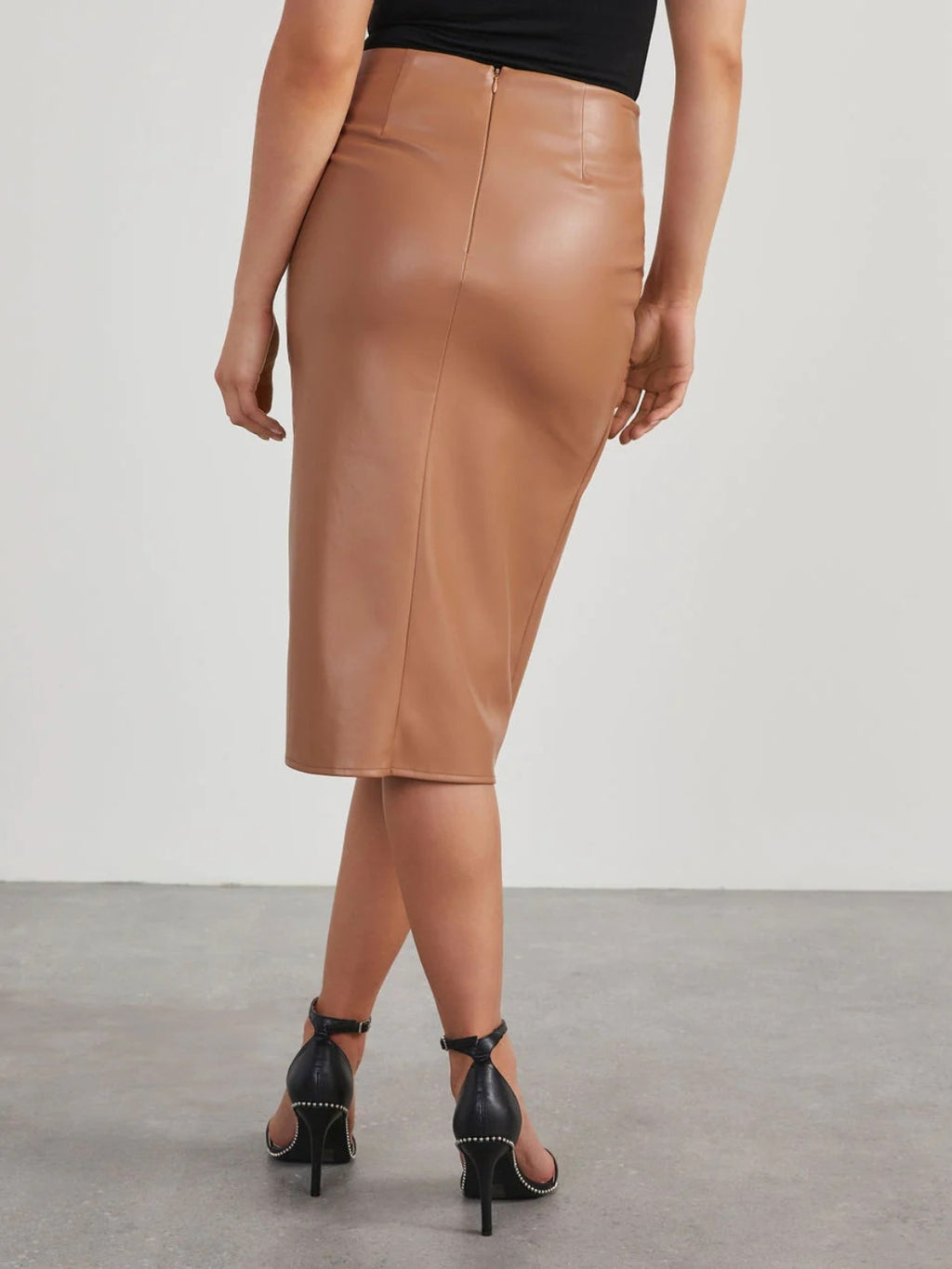 Twist Detail High Waist Skirt (2 Colors)