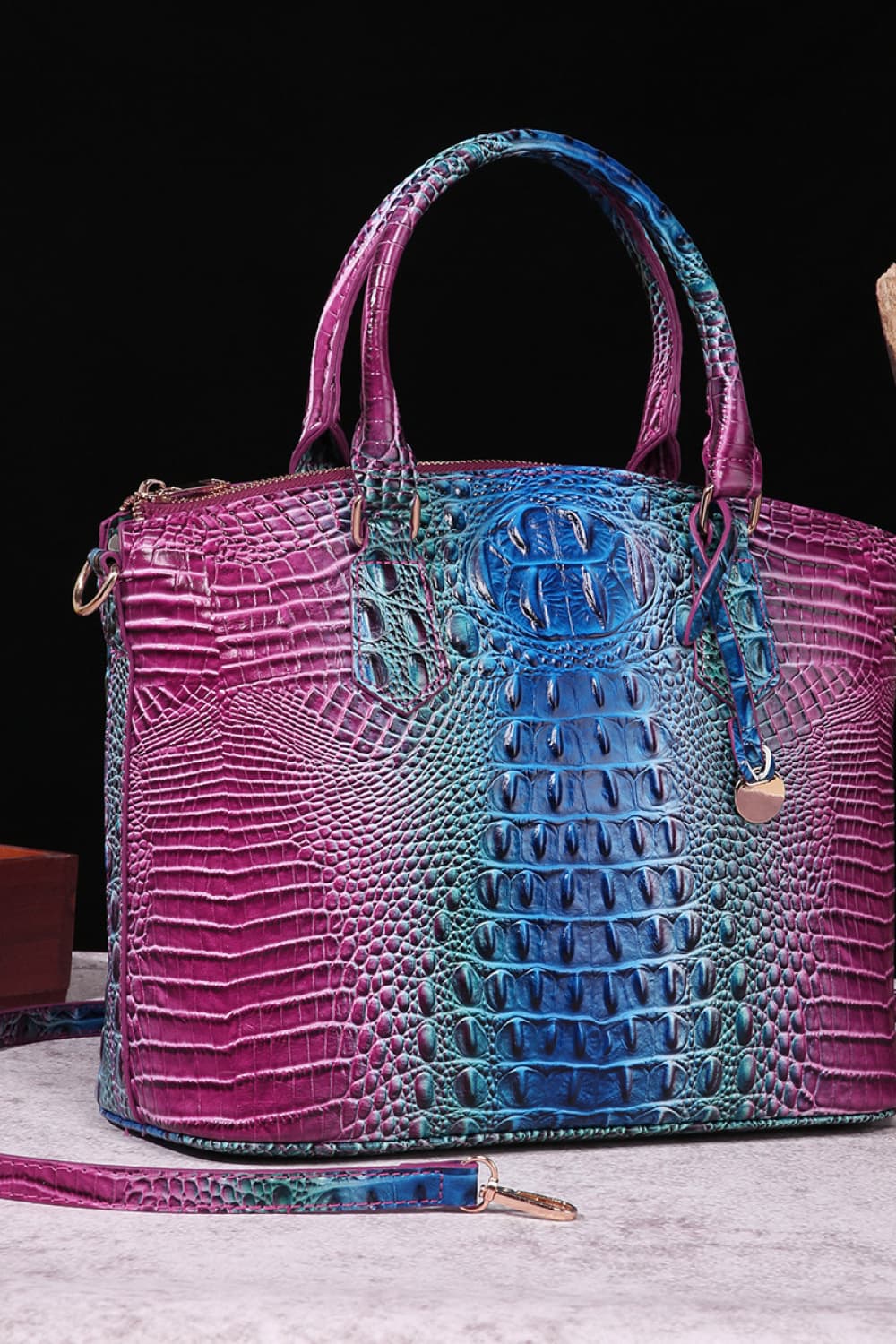 Gracie Gradient PU Leather Handbag