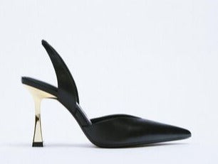 Lori PU Leather Point Toe Stiletto Heel Pumps (2 Colors)