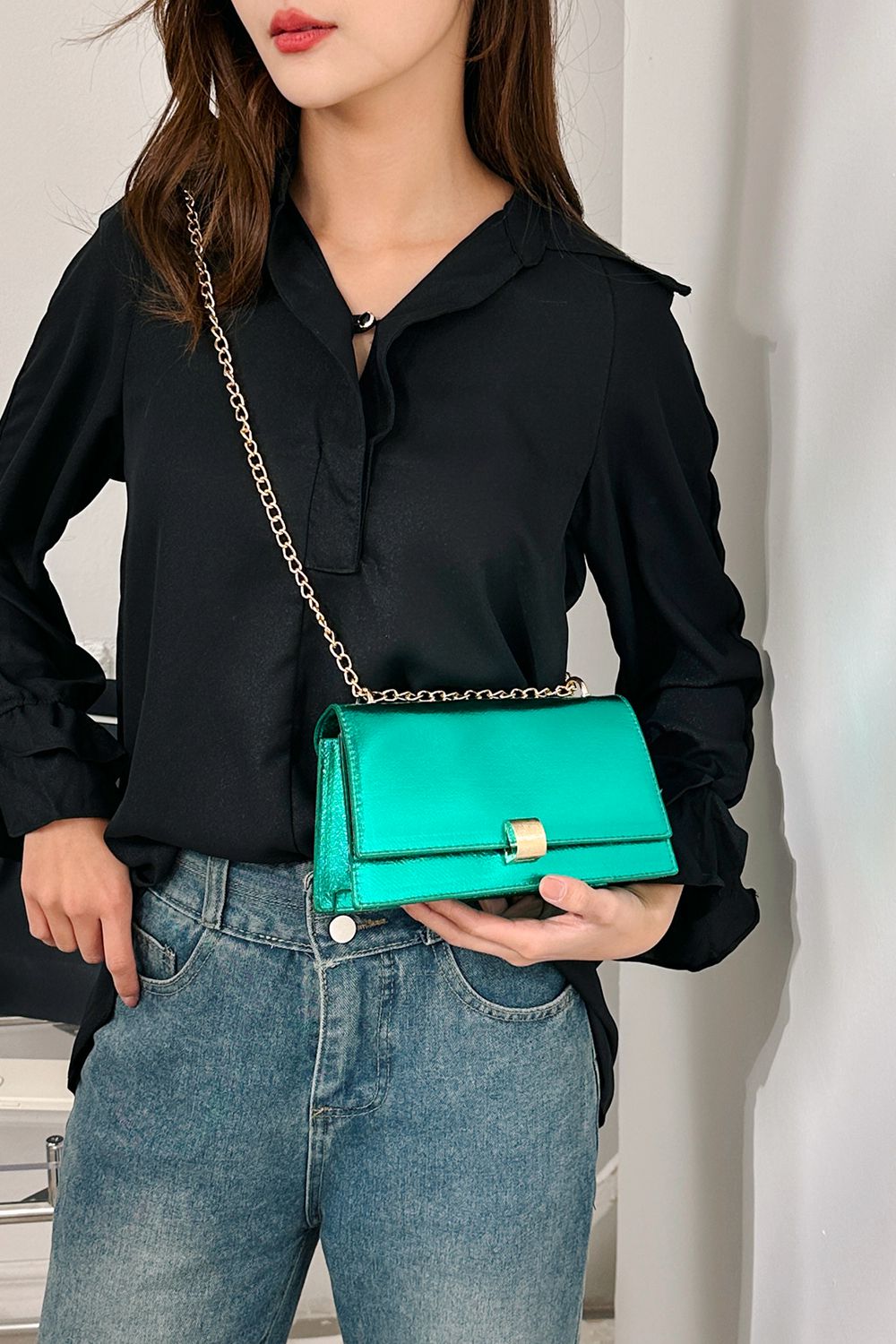 Sasha PU Leather Crossbody Bag