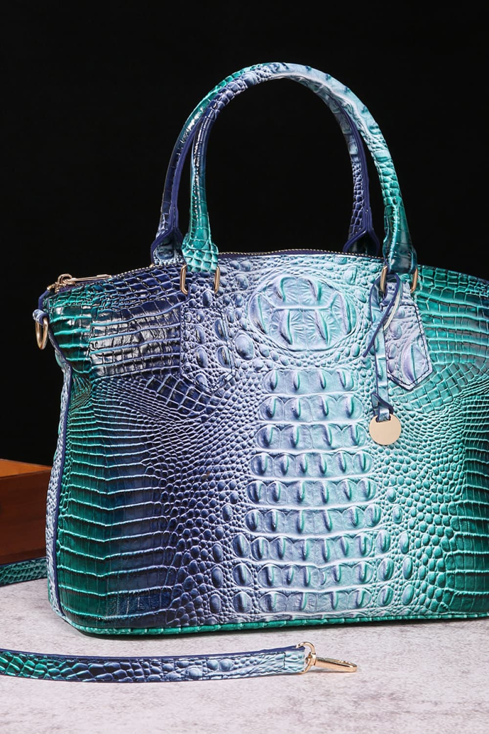 Gracie Gradient PU Leather Handbag