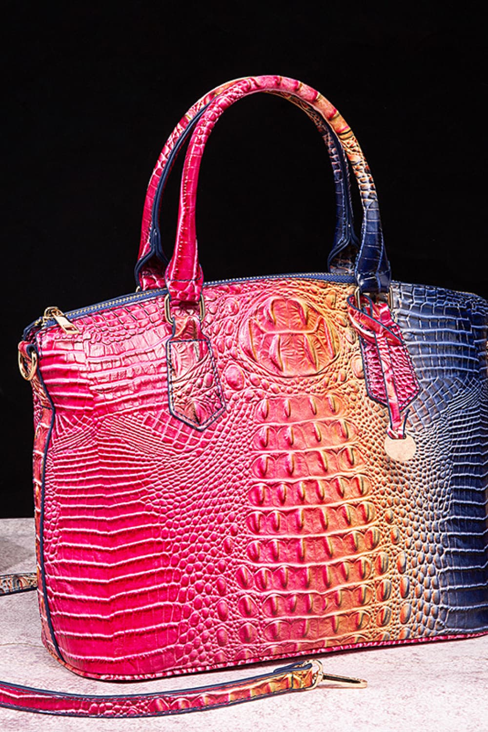 Gracie Gradient PU Leather Handbag