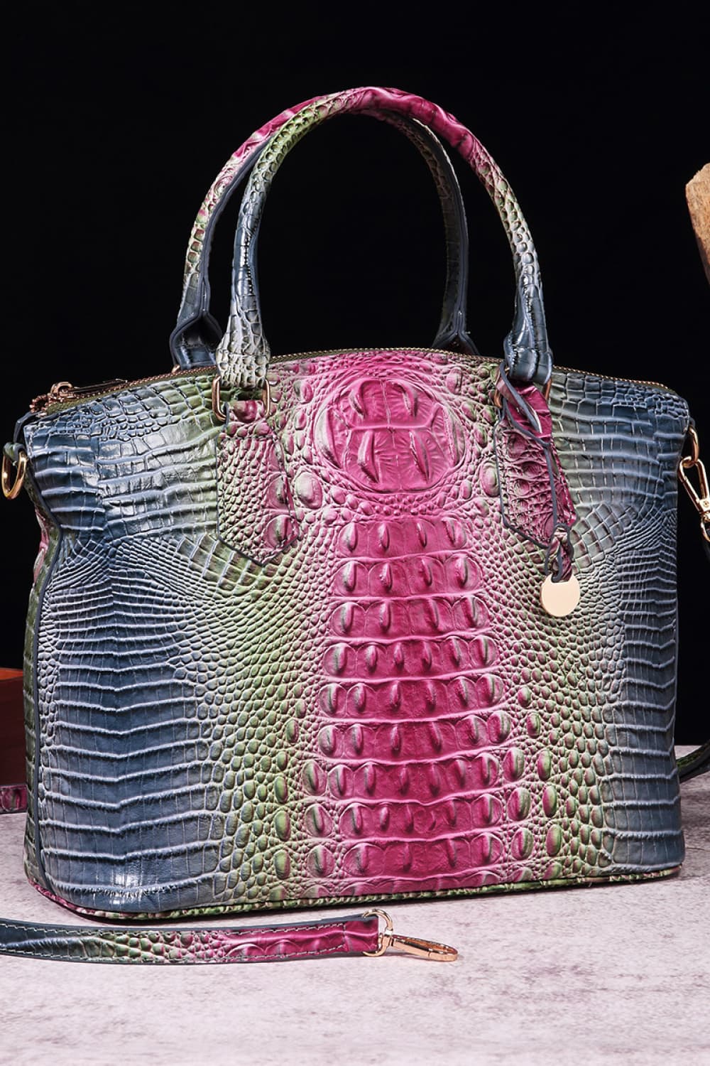 Gracie Gradient PU Leather Handbag