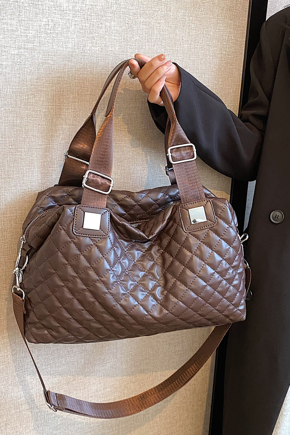 Ruby PU Leather Handbag
