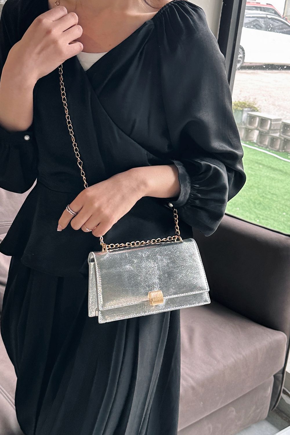 Sasha PU Leather Crossbody Bag