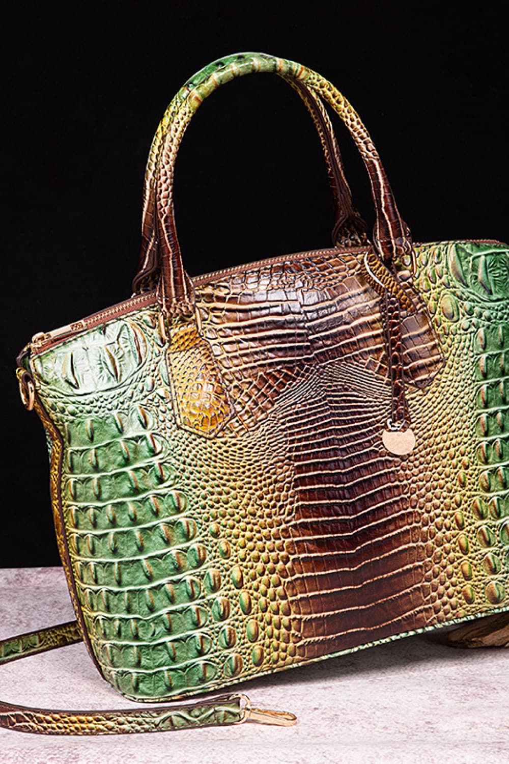 Gracie Gradient PU Leather Handbag