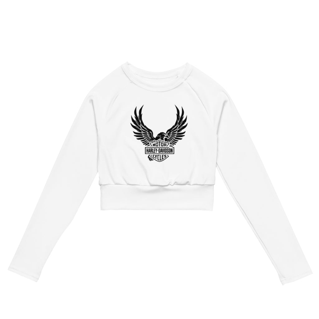 Bosse Harley Motor Long-sleeve Athleisure Crop Top