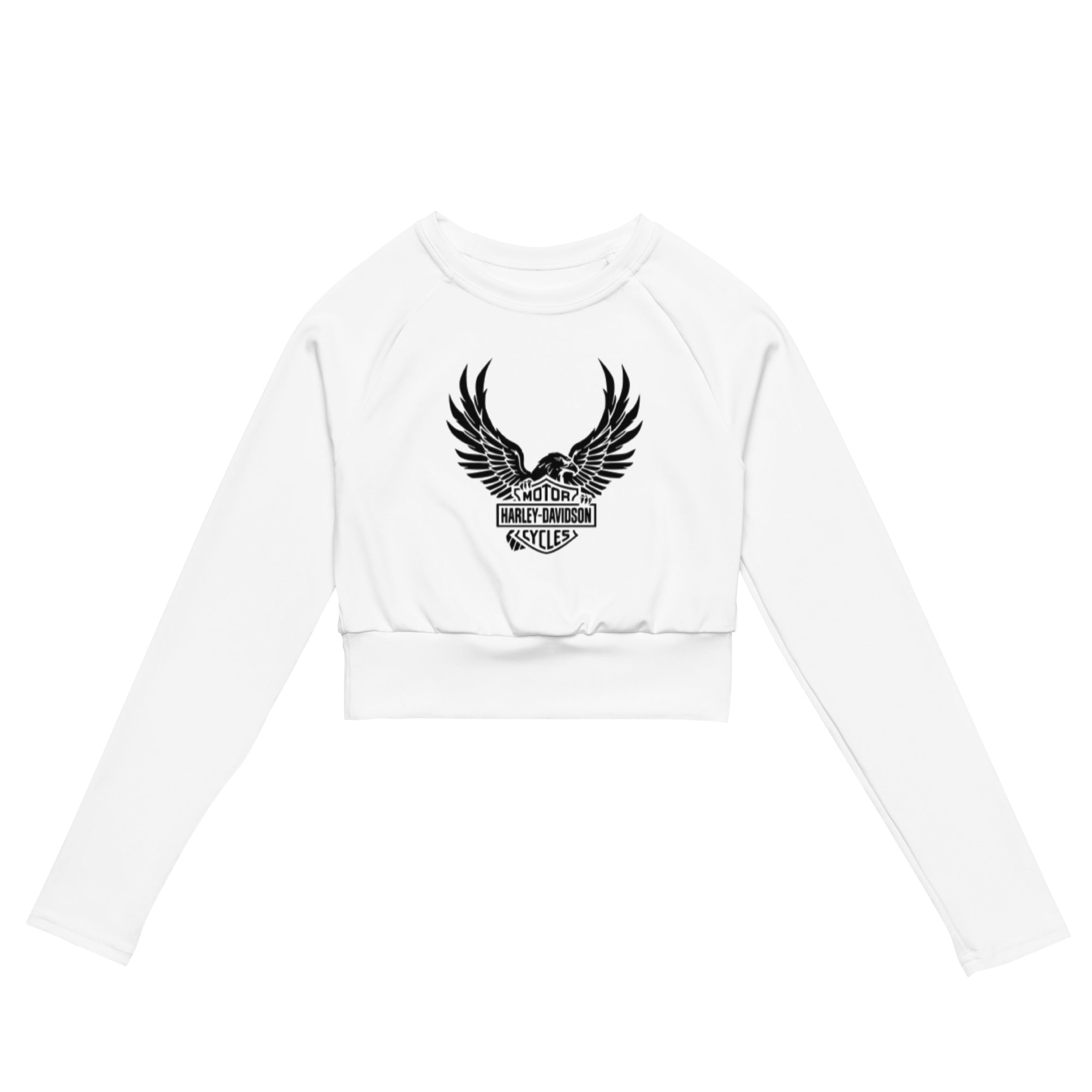 Bosse Harley Motor Long-sleeve Athleisure Crop Top