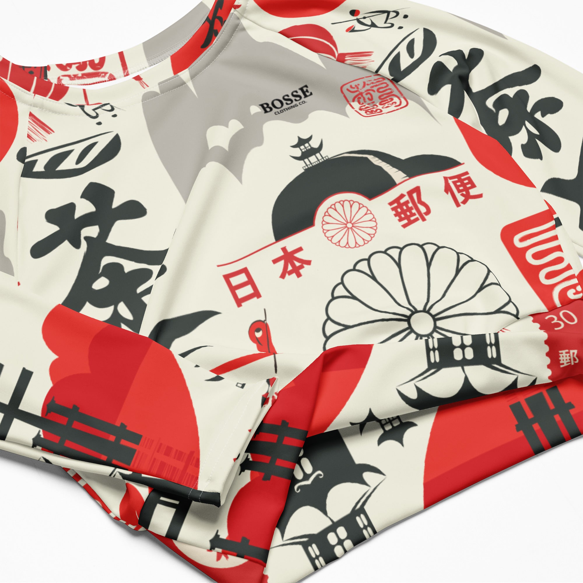Bosse Good Fortune Long-sleeve Crop Top