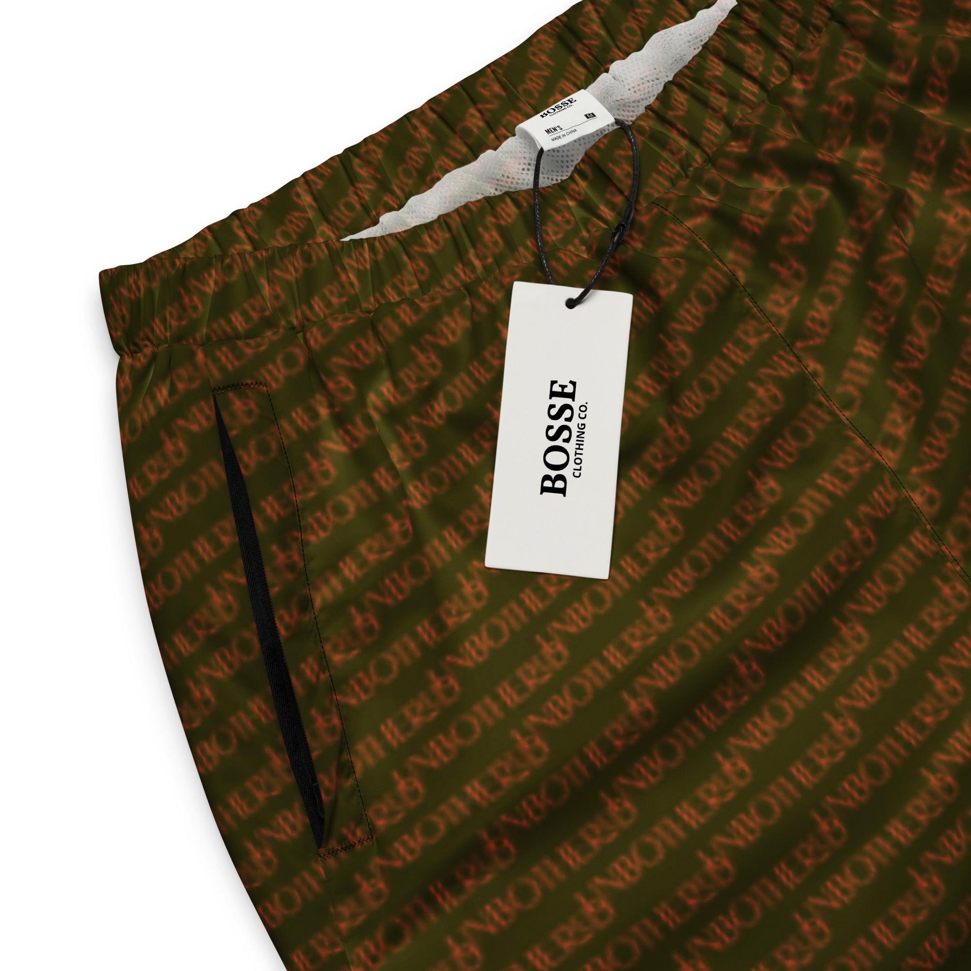 Bosse Unbothered Olive Premium Track Pants