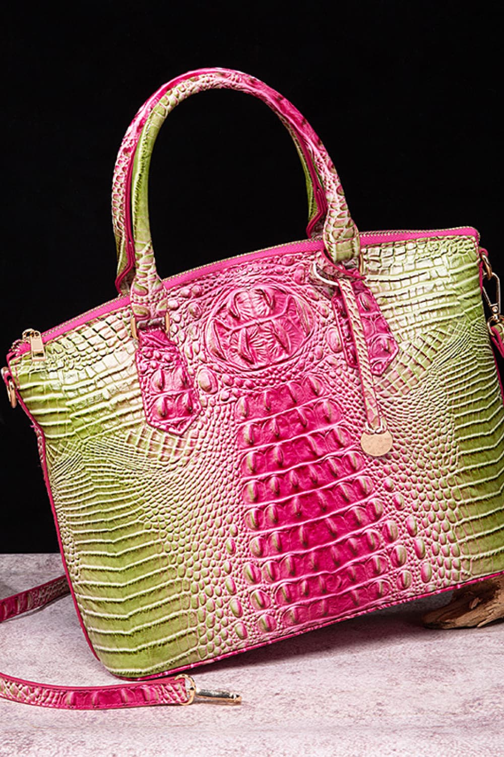 Gracie Gradient PU Leather Handbag