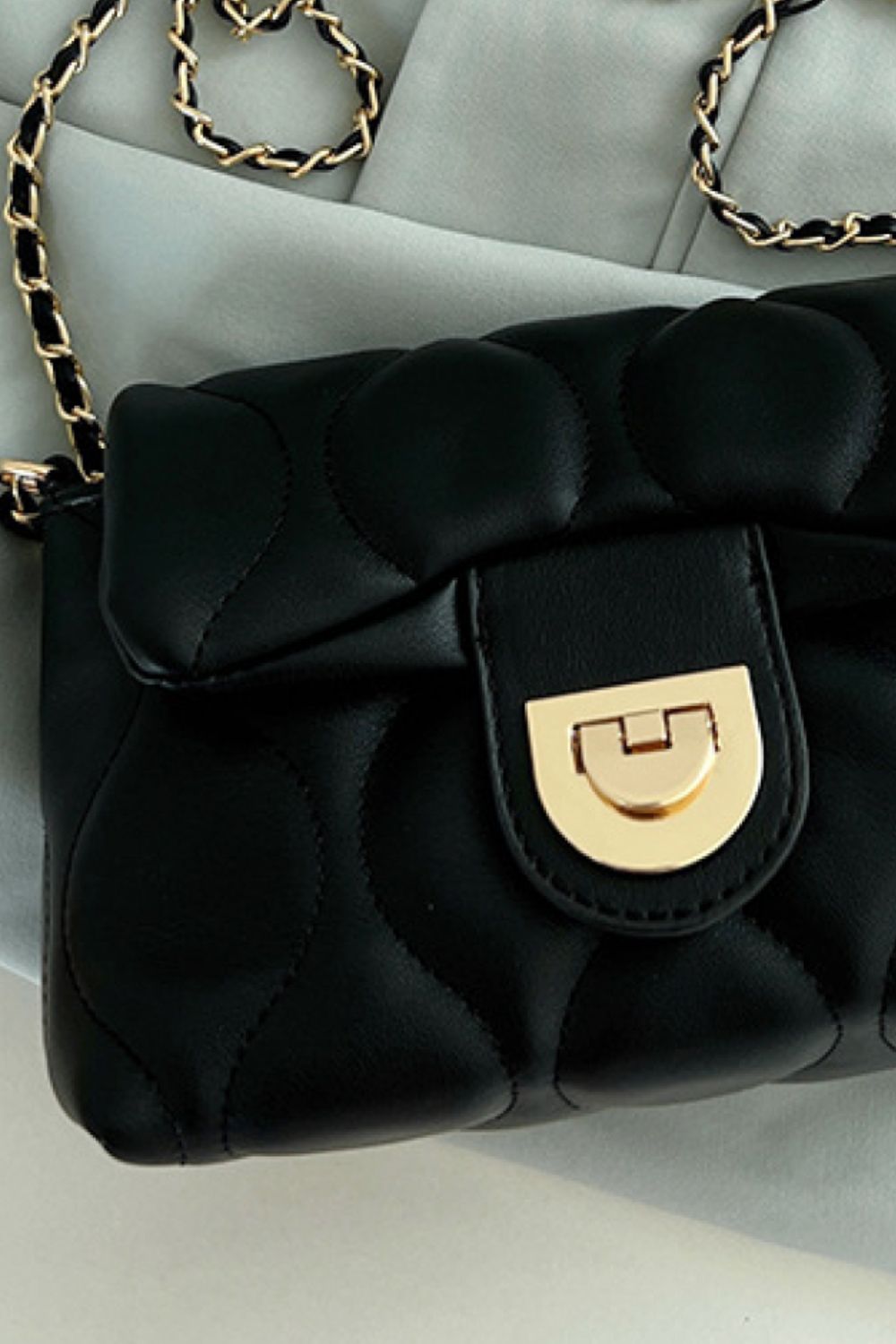 Salene PU Leather Adjustable Chain Crossbody Bag