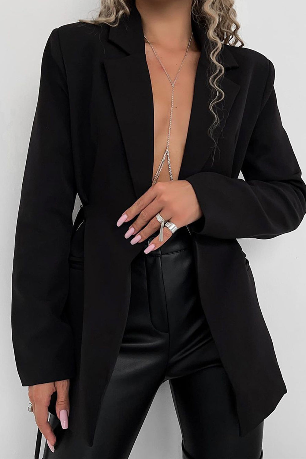 Lonni Lapel Collar Long Sleeve Blazer
