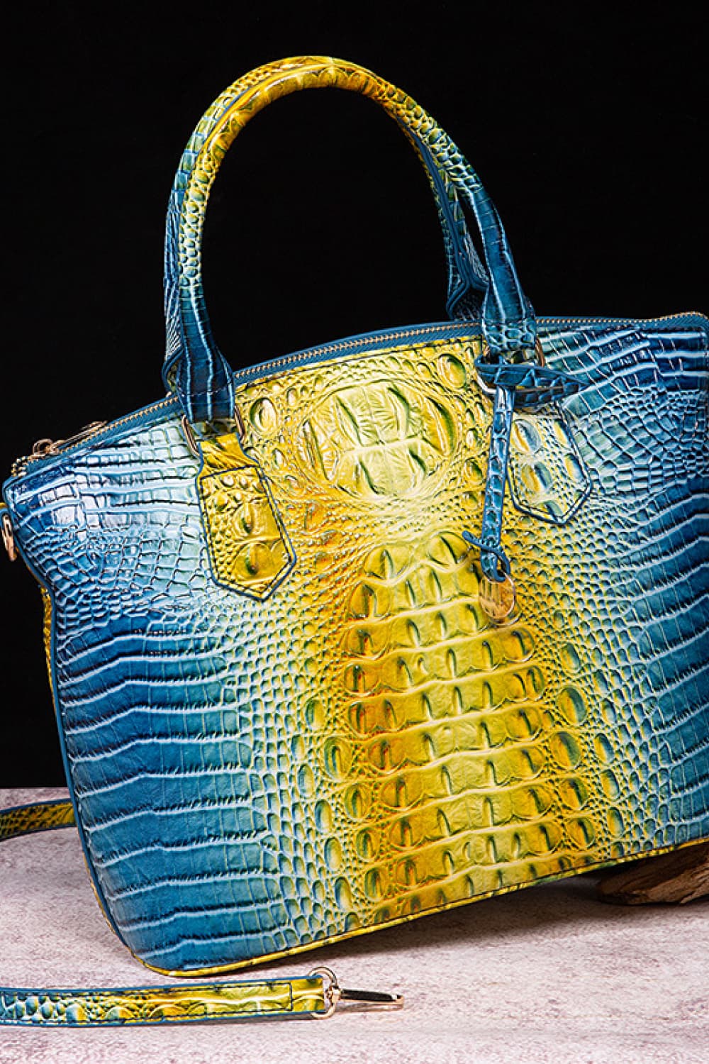 Gracie Gradient PU Leather Handbag