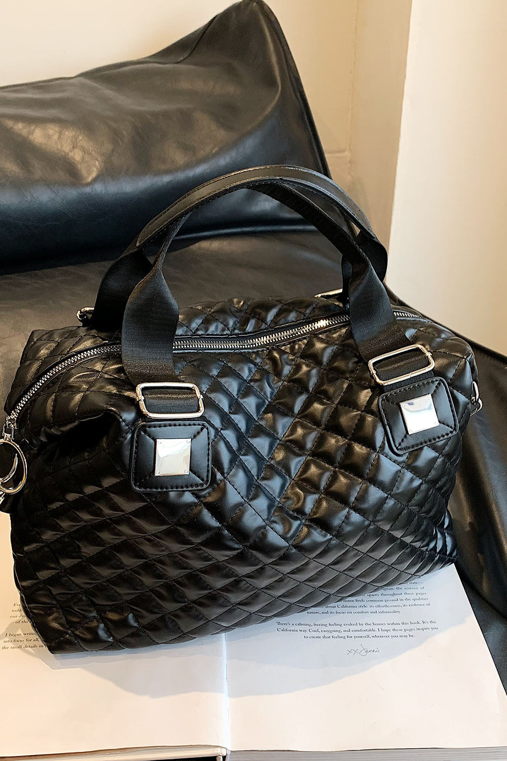 Ruby PU Leather Handbag
