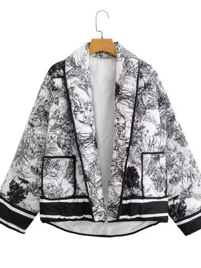 Para Winter Forest Printed Long Sleeve Jacket