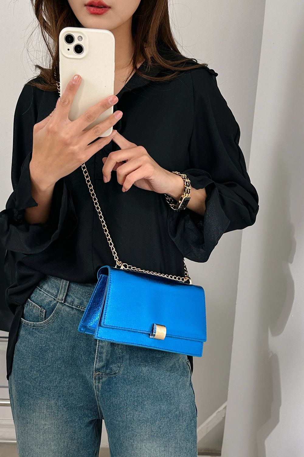 Sasha PU Leather Crossbody Bag
