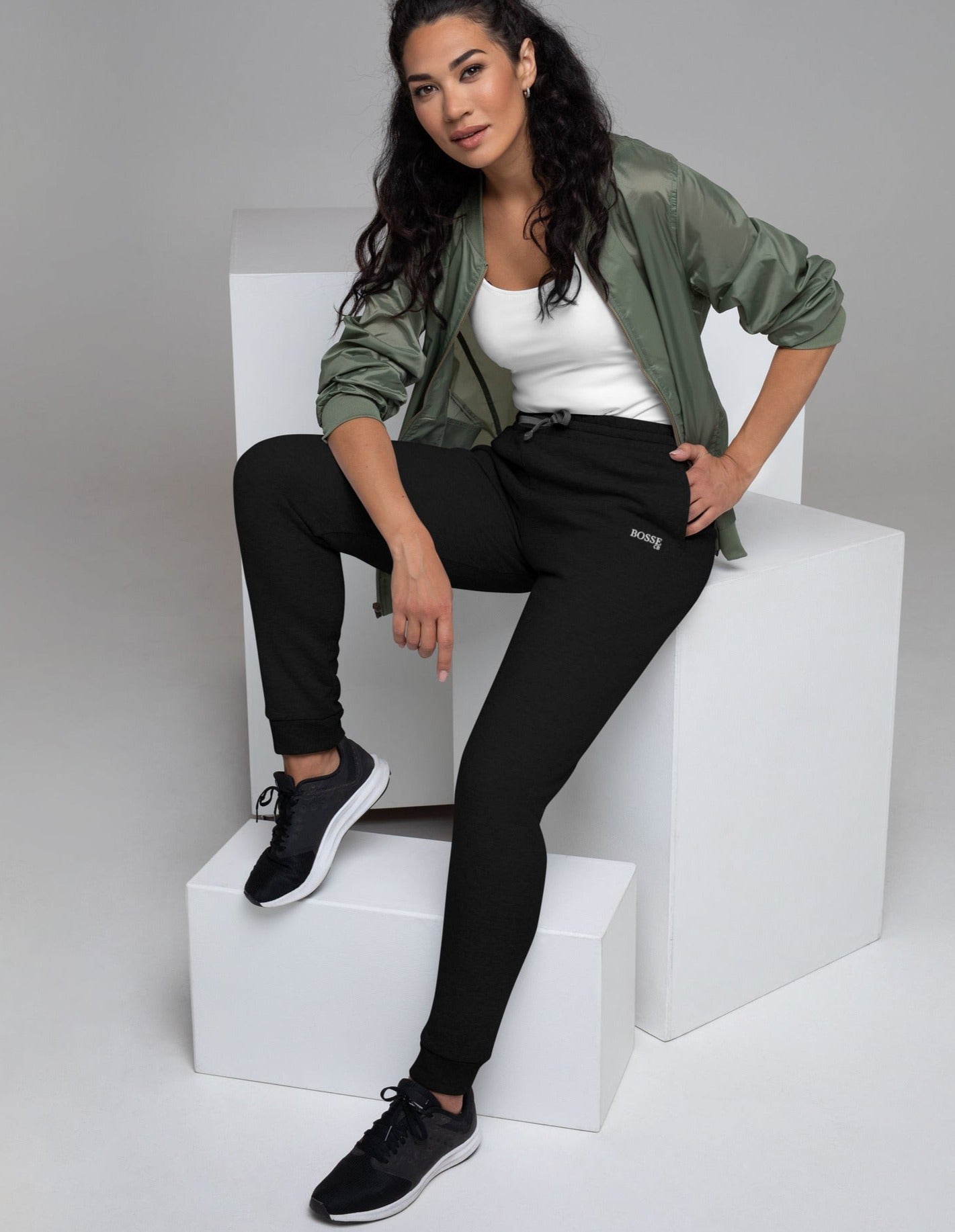 Bosse CB Black and White Joggers