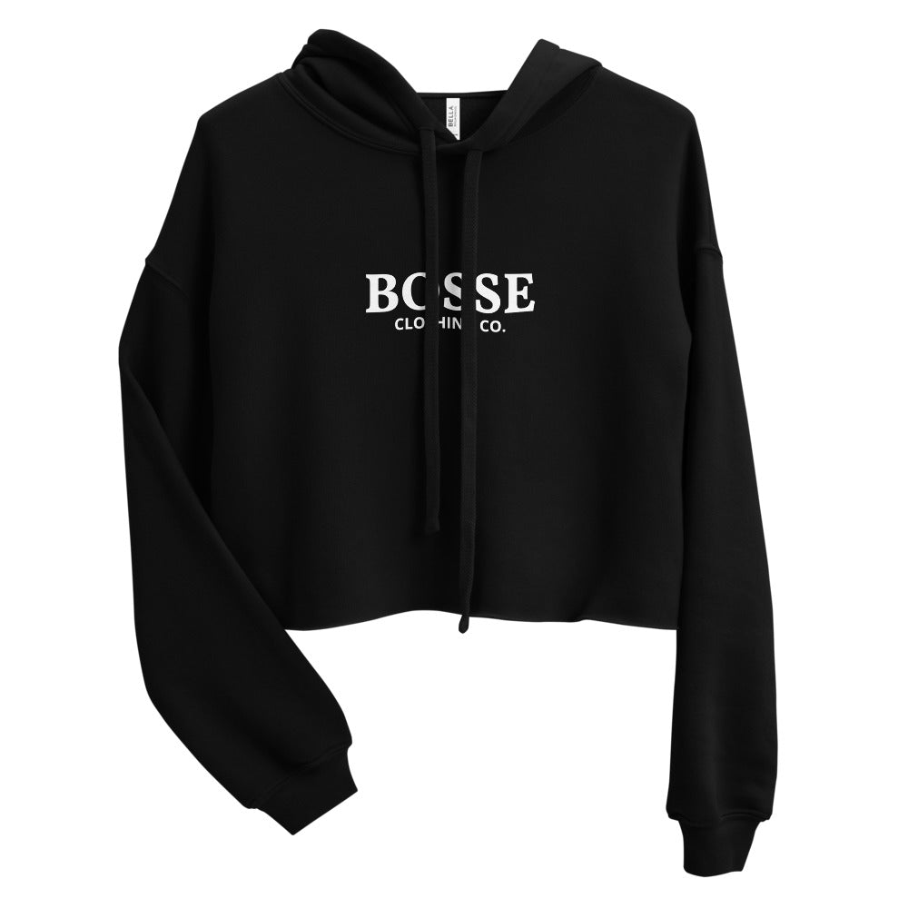 Bosse Signature Black Crop Hoodie