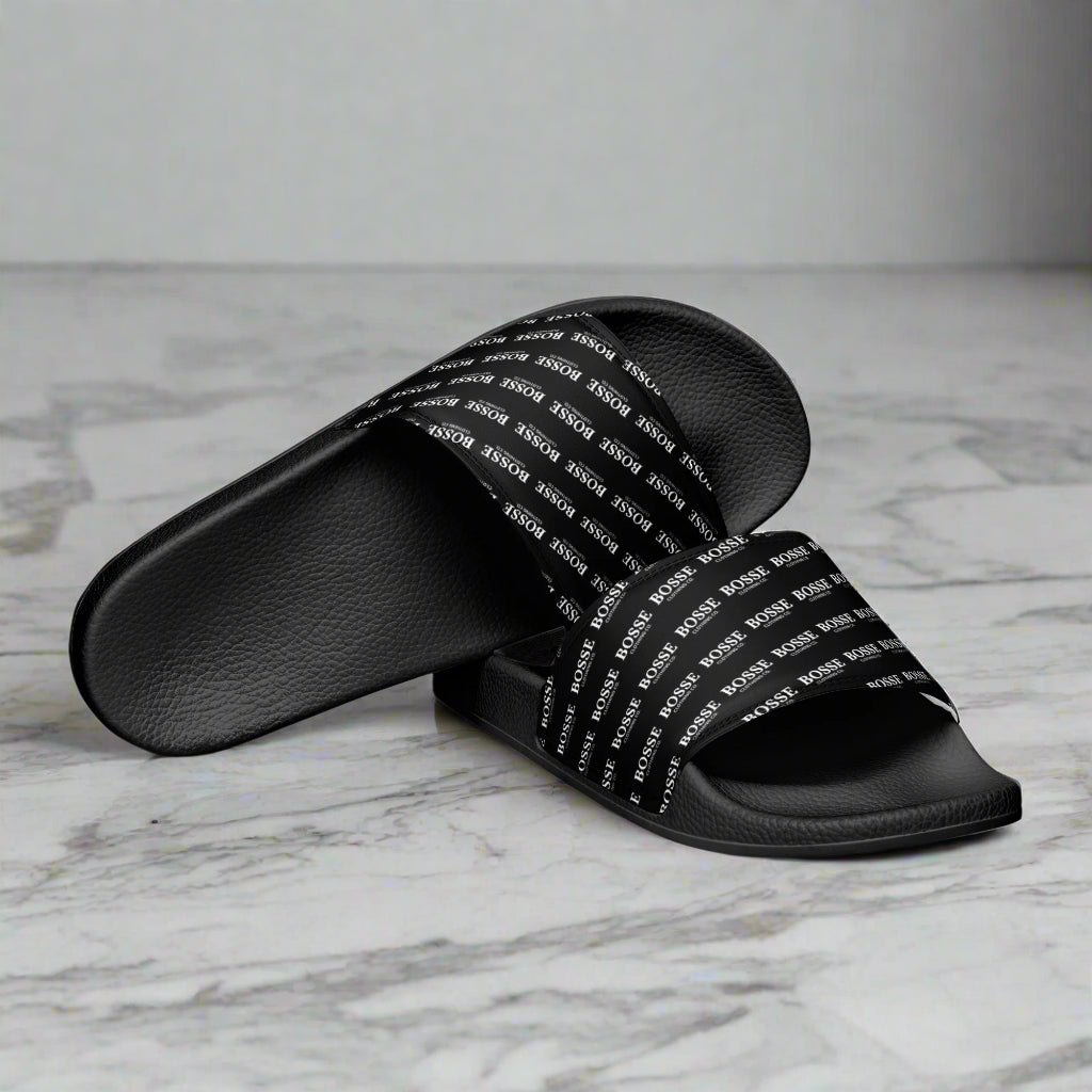 Bosse Signature Black Women's Slides