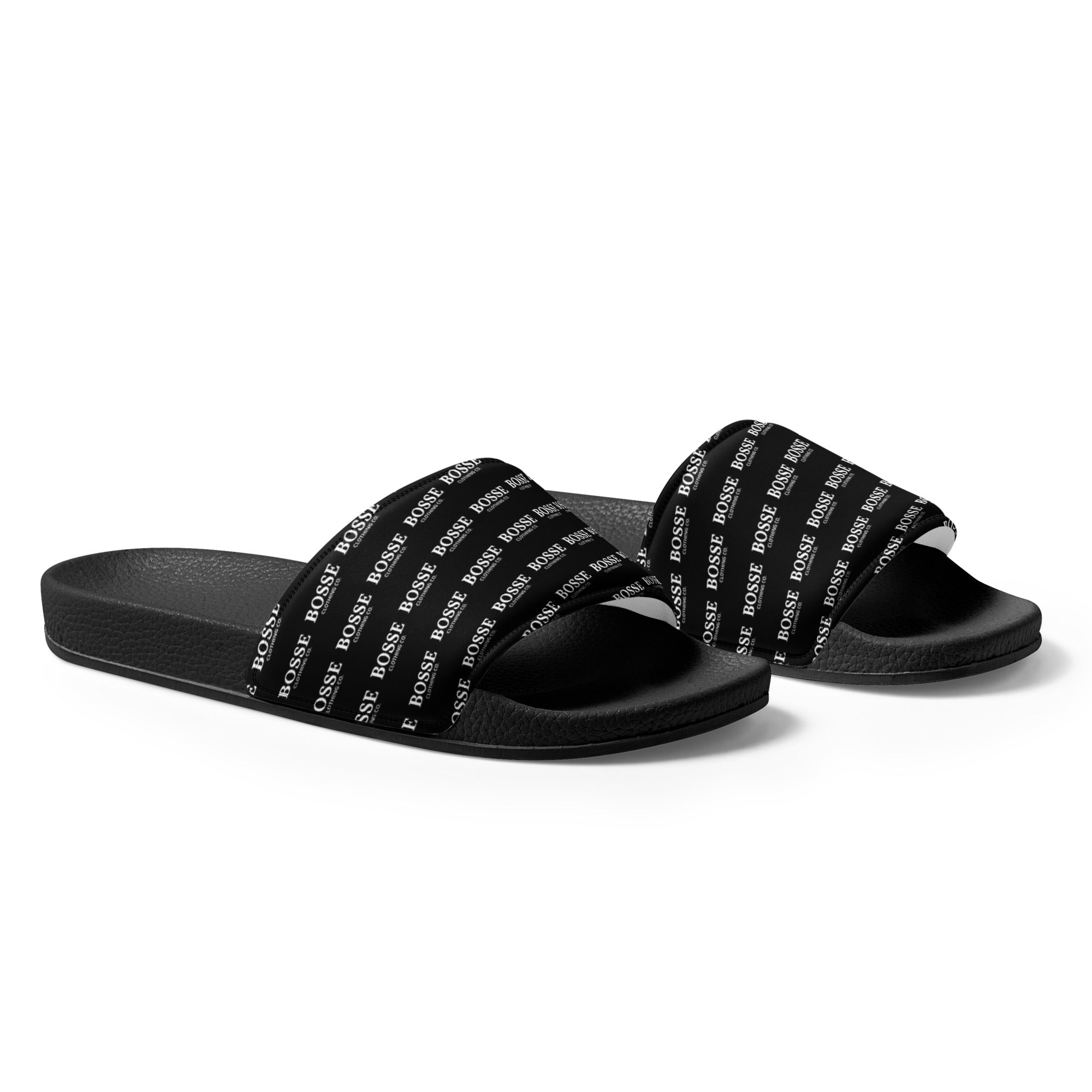Bosse Signature Black Women's Slides